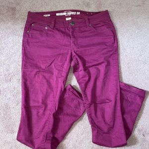 Mossimo Magenta Skinny Pants